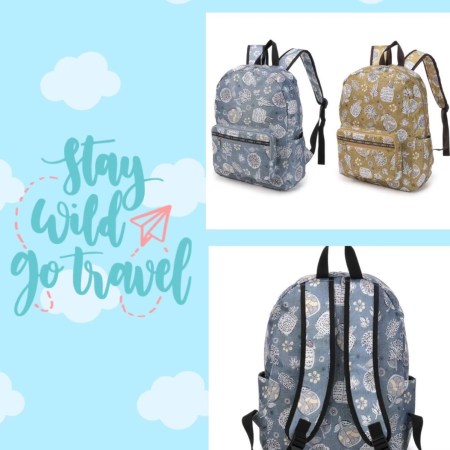 北歐花紋揹包D00004