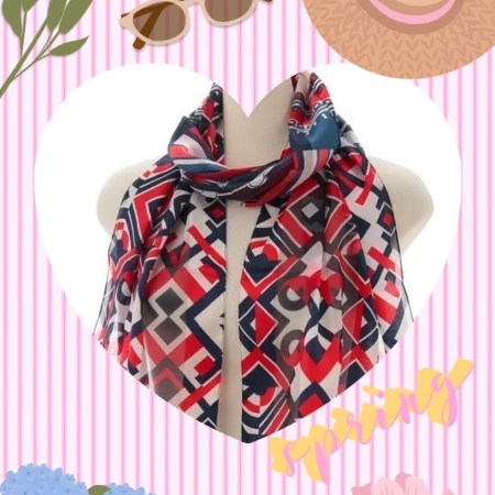 繽紛花漾圍巾B00014