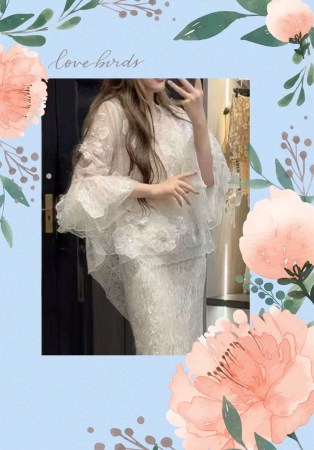 立體亮片銖花上衣A00003