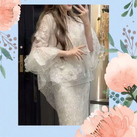 立體亮片銖花上衣A00003