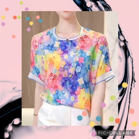 花朵紛紛上衣A00008