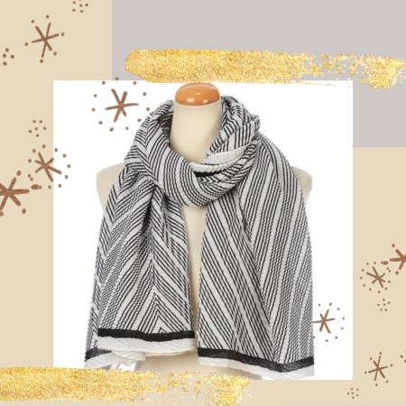 繽紛花漾圍巾B00030