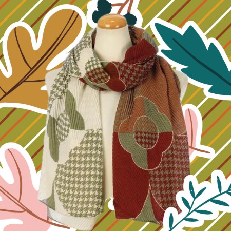 繽紛花漾圍巾B00029