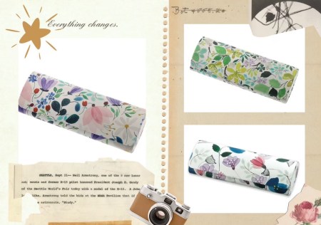 花卉眼鏡盒H00004