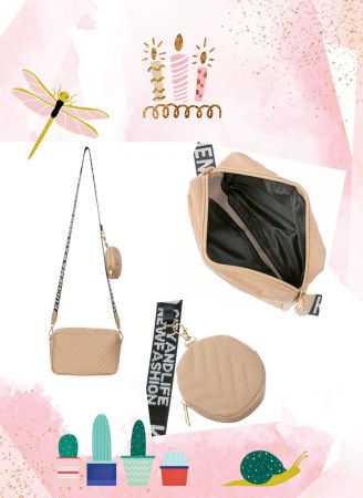 波浪紋單肩包D00007