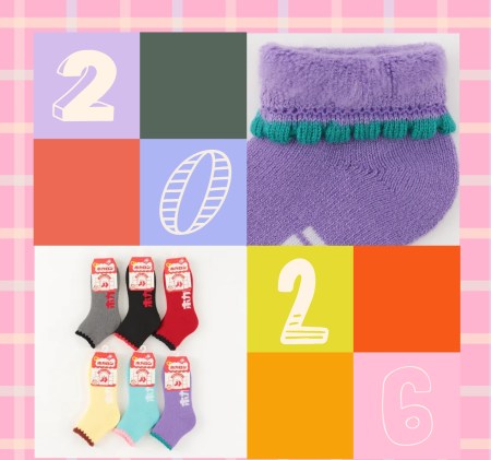 ホカロン毛襯裡花邊襪C00024