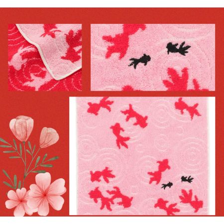 大正浪漫刺繡手帕(金魚)H00007